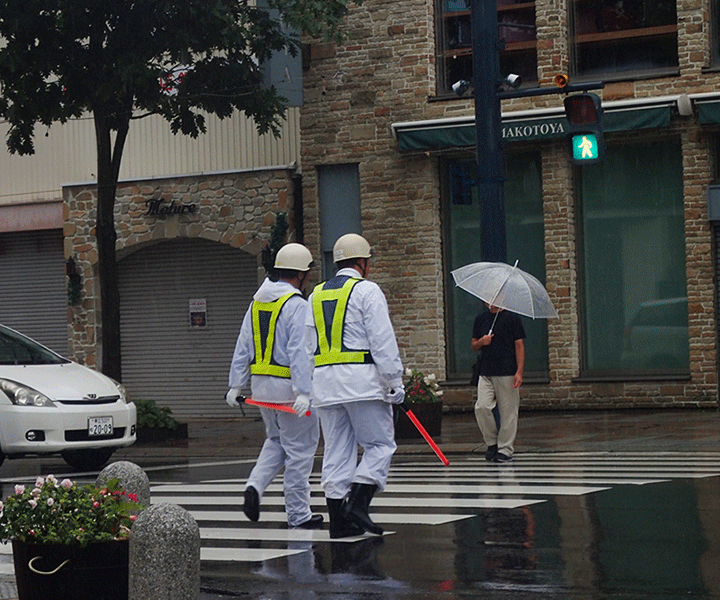 警備員の安全確保